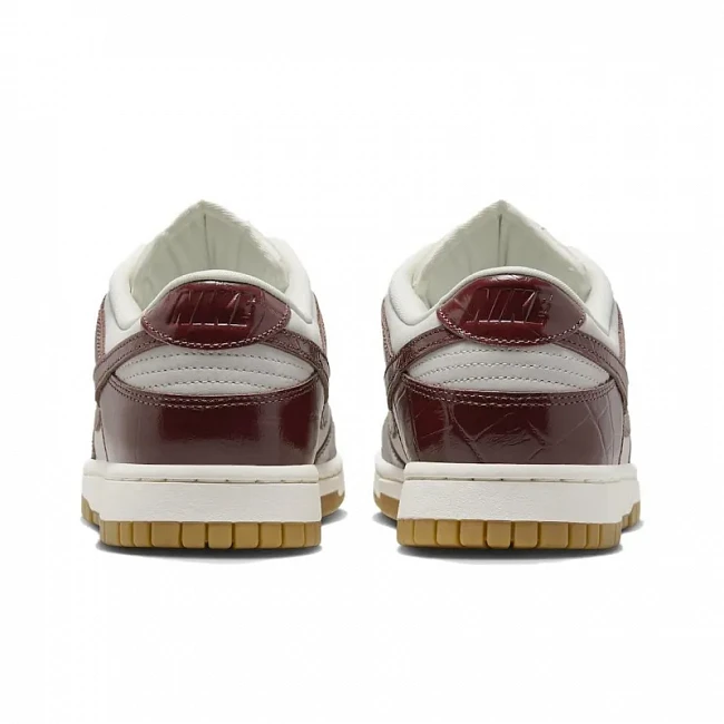 картинка Nike Dunk Low Lx Dark Team Red Croc магазин Одежда+ являющийся официальным дистрибьютором в России 