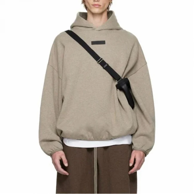 картинка Fear of God Essentials Hoodie 'Heather Grey' магазин Одежда+ являющийся официальным дистрибьютором в России 