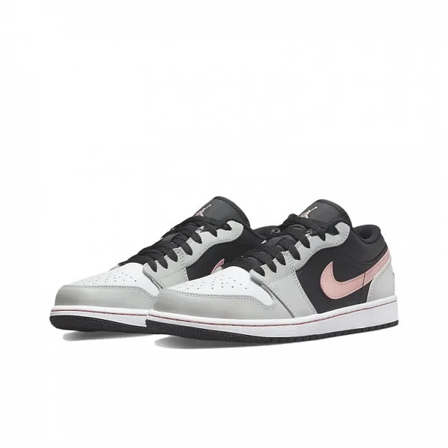 картинка Nike Air Jordan 1 Low "Black Grey Pink" магазин Одежда+ являющийся официальным дистрибьютором в России 