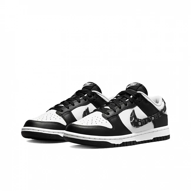картинка Nike Dunk Low WMNS "Paisley Pack Black White" магазин Одежда+ являющийся официальным дистрибьютором в России 
