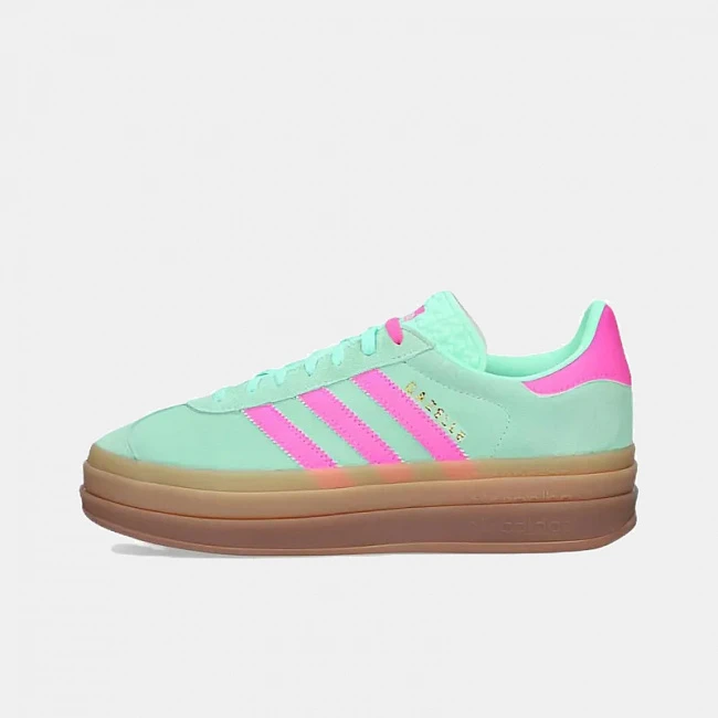 картинка Adidas Gazelle Bold Pulse "Mint Pink" магазин Одежда+ являющийся официальным дистрибьютором в России 