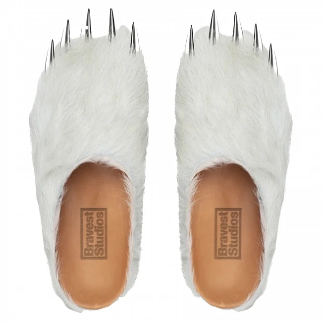 картинка Bravest Studios White Bear Claw Mules магазин Одежда+ являющийся официальным дистрибьютором в России 