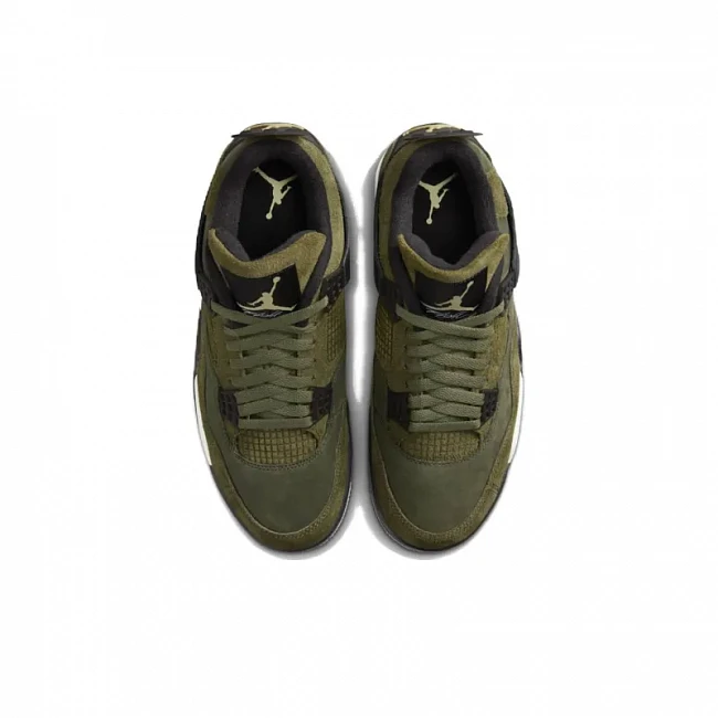 картинка Nike Air Jordan 4 Retro SE "Craft Medium Olive" магазин Одежда+ являющийся официальным дистрибьютором в России 