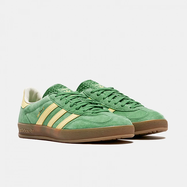 картинка Adidas Gazelle Indoor "Semi Court Green" магазин Одежда+ являющийся официальным дистрибьютором в России 