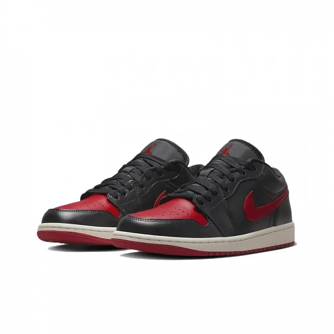 картинка Nike Air Jordan 1 Low Bred Sail магазин Одежда+ являющийся официальным дистрибьютором в России 