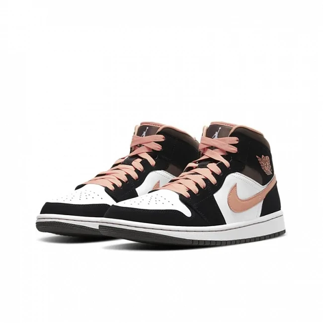 картинка Nike Air Jordan 1 Mid SE "Peach Mocha" магазин Одежда+ являющийся официальным дистрибьютором в России 