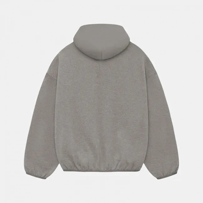 картинка Fear Of God Essentials Nylon Fleece Hoodie Grey магазин Одежда+ являющийся официальным дистрибьютором в России 