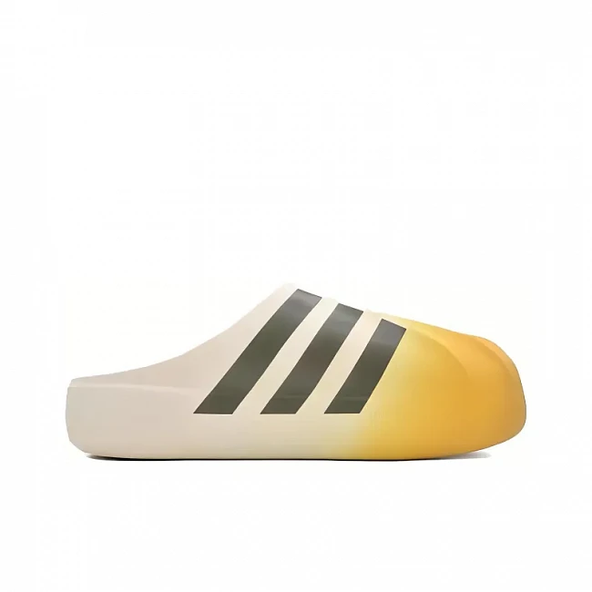 картинка Adidas AdiFOM Superstar Mule White Yellow магазин Одежда+ являющийся официальным дистрибьютором в России 