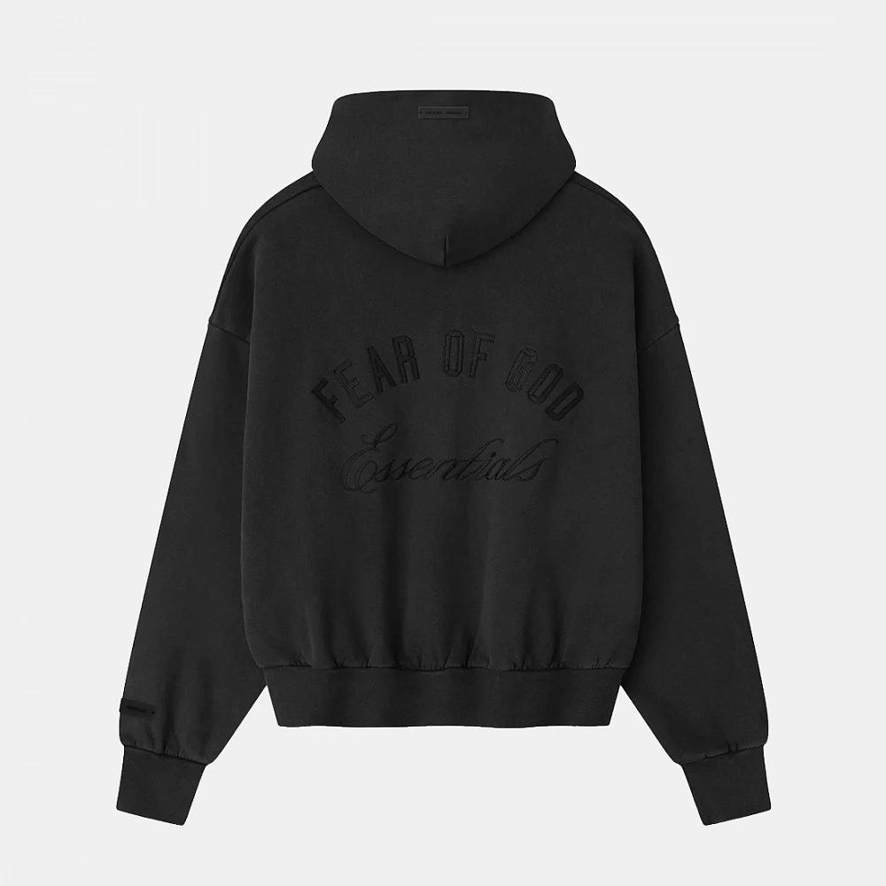Fear of God ESSENTIALS Classic Full Zip Hoodie Vintage Black