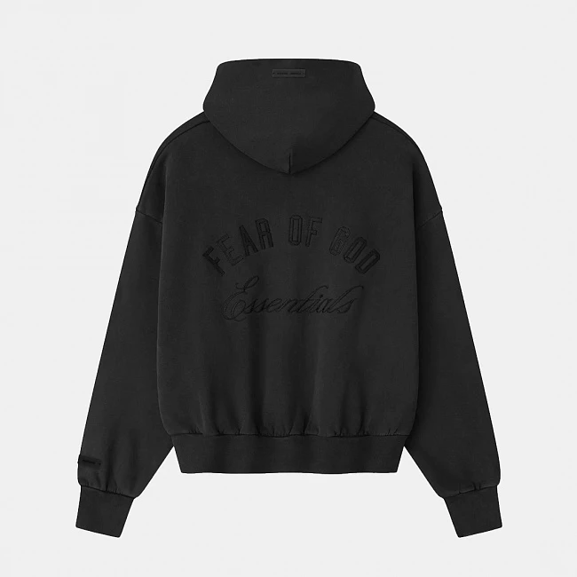 Fear of God ESSENTIALS Classic Full Zip Hoodie Vintage Black