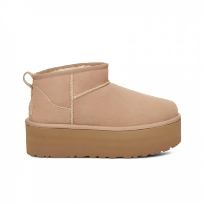 картинка UGG Classic Ultra Mini Platform Sand магазин Одежда+ являющийся официальным дистрибьютором в России 