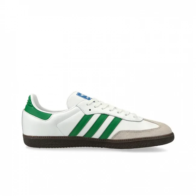 картинка Adidas Samba White Green магазин Одежда+ являющийся официальным дистрибьютором в России 