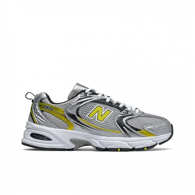 картинка New Balance 530 "Silver & Yellow" магазин Одежда+ являющийся официальным дистрибьютором в России 