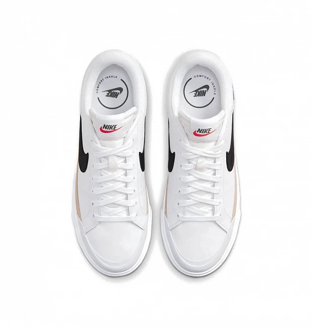 картинка Nike Court Legacy Lift White магазин Одежда+ являющийся официальным дистрибьютором в России 