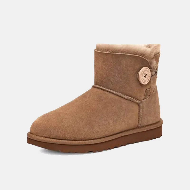 UGG Mini Bailey Button Chestnut