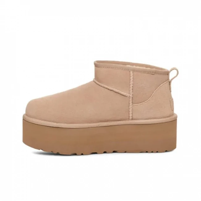 картинка UGG Classic Ultra Mini Platform Sand магазин Одежда+ являющийся официальным дистрибьютором в России 