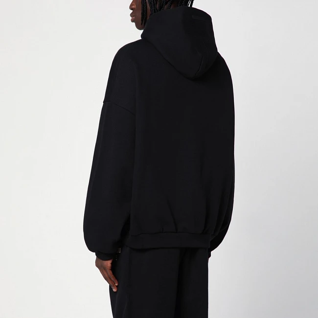 картинка Худи Fear of God Essentials Fleece Hoodie Black магазин Одежда+ являющийся официальным дистрибьютором в России 