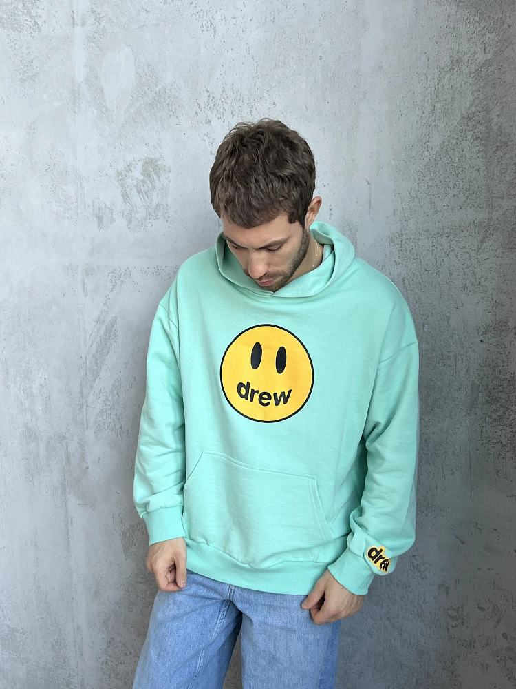 картинка Drew House худи «Smile» мятный от магазина Одежда+