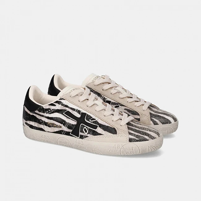 Premiata Stevend 8053 Grey / Beige / White