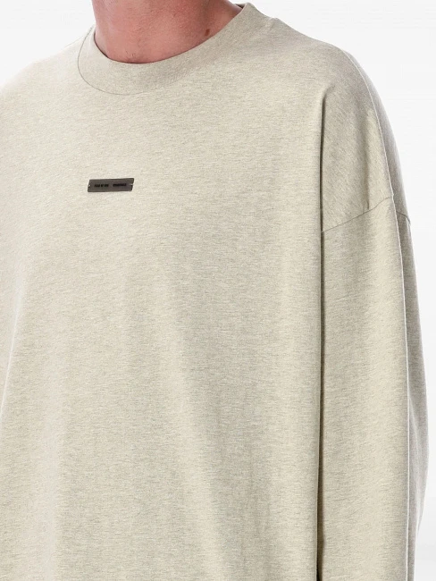 Fear of God Essentials Classic Long Sleeve Tee Heather Stone