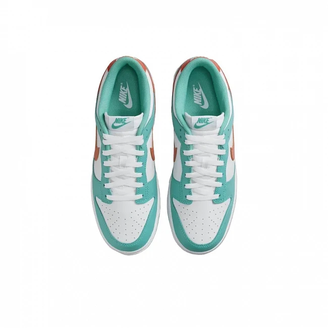картинка Nike Dunk Low "Miami Dolphins" магазин Одежда+ являющийся официальным дистрибьютором в России 