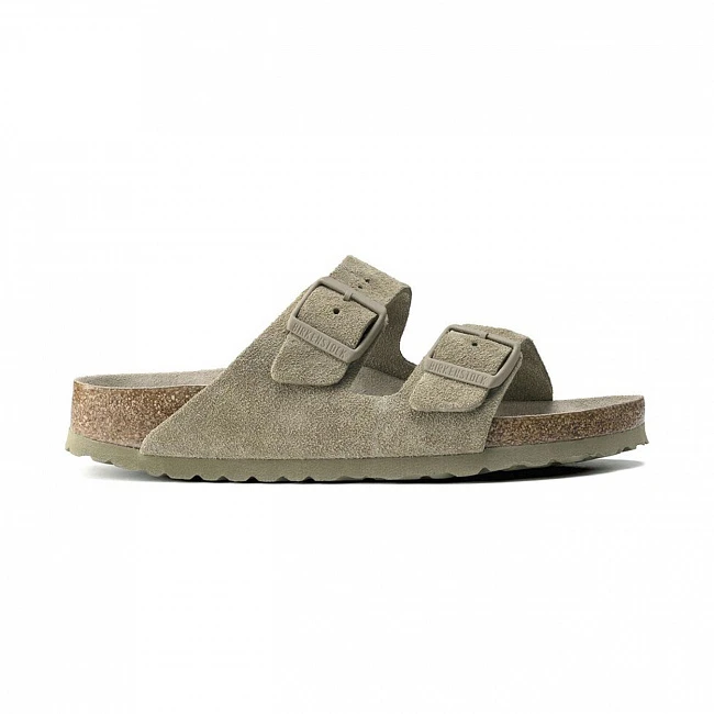 картинка Birkenstock Arizona Soft Footbed Suede Leather Narrow Fit магазин Одежда+ являющийся официальным дистрибьютором в России 