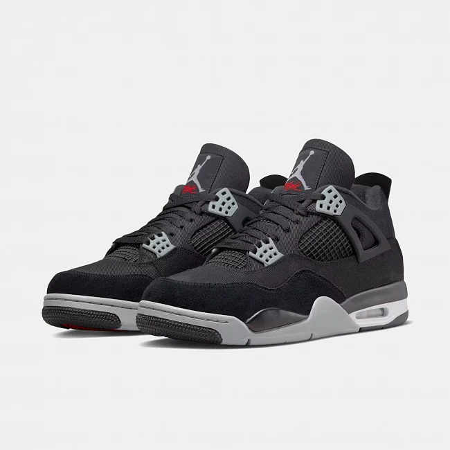 Nike Air Jordan 4 Black Canvas