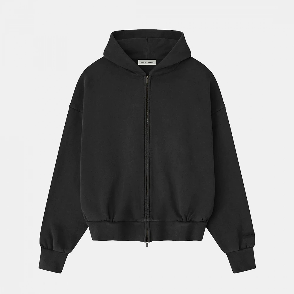 Fear of God ESSENTIALS Classic Full Zip Hoodie Vintage Black
