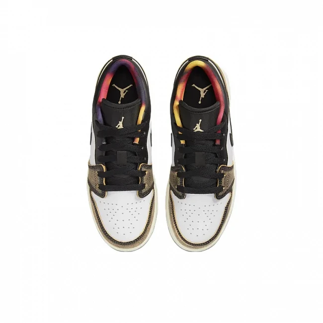 картинка Nike Air Jordan 1 Low GS "Wear Away Yellow" магазин Одежда+ являющийся официальным дистрибьютором в России 