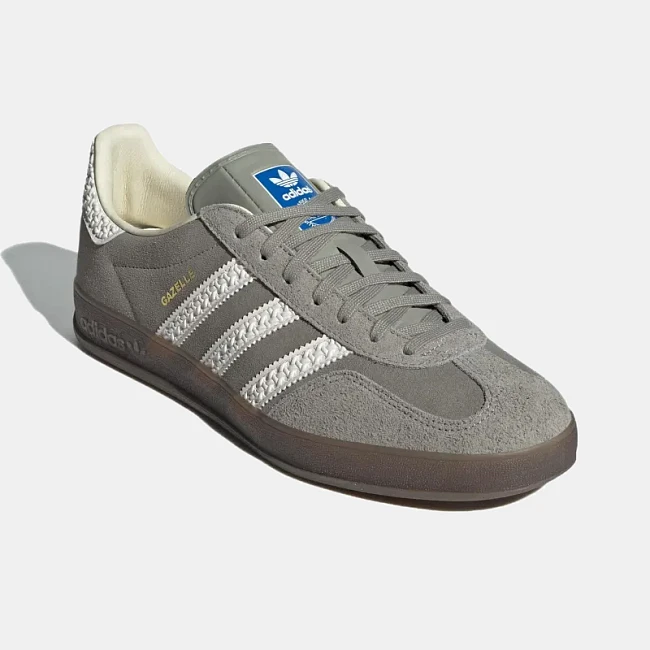картинка Adidas Gazelle Grey White магазин Одежда+ являющийся официальным дистрибьютором в России 