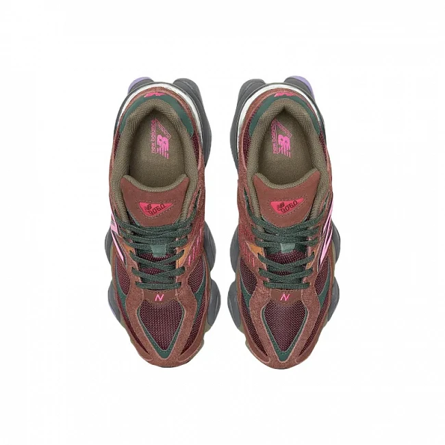 картинка New Balance 9060 Rich Oak Burgundy магазин Одежда+ являющийся официальным дистрибьютором в России 