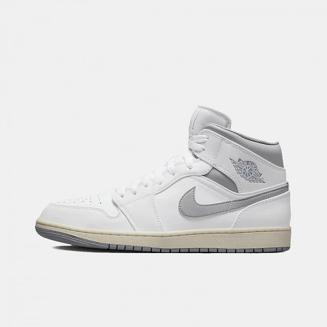 картинка Nike Air Jordan 1 Mid Neutral Grey магазин Одежда+ являющийся официальным дистрибьютором в России 