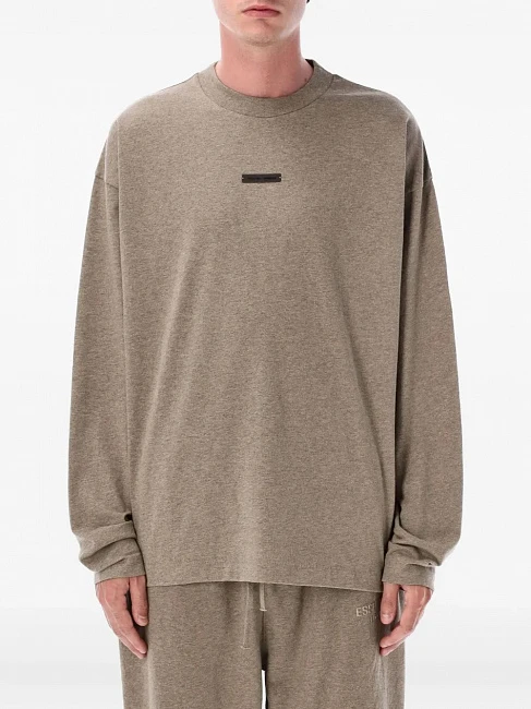 Fear of God Essentials Classic Long Sleeve Tee Heather Grey