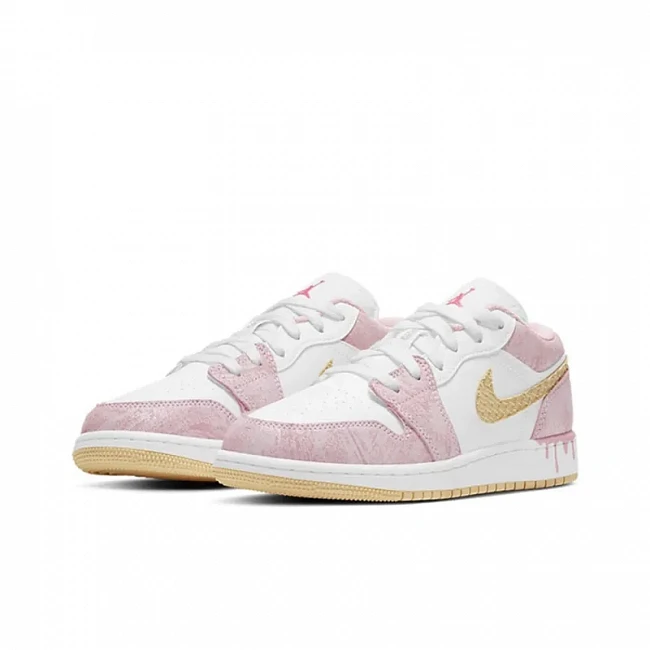 картинка Nike Air Jordan 1 Low Paint Drip магазин Одежда+ являющийся официальным дистрибьютором в России 