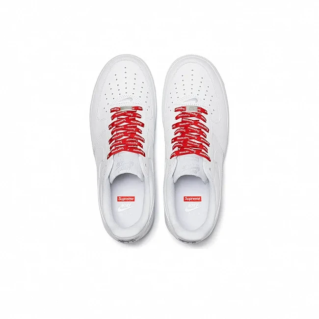 картинка Supreme x Nike Air Force 1 Low 'box logo' магазин Одежда+ являющийся официальным дистрибьютором в России 