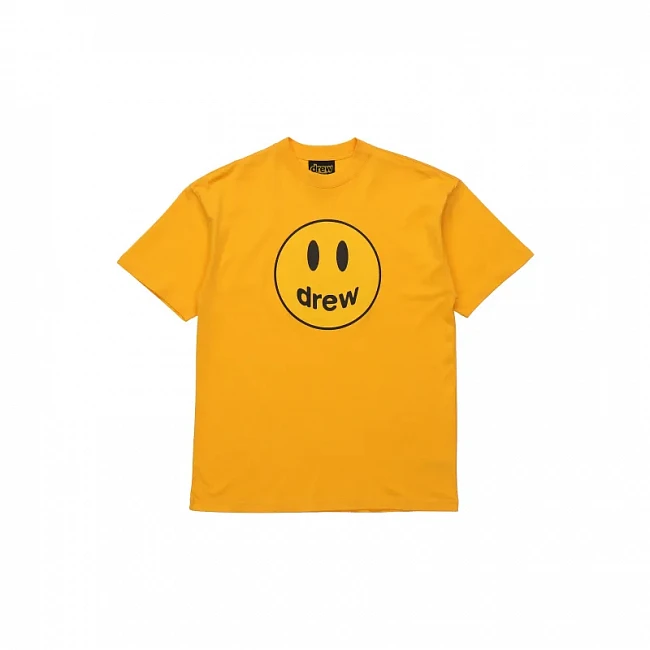 картинка Drew house Футболка оранжевая Smile магазин Одежда+ являющийся официальным дистрибьютором в России 