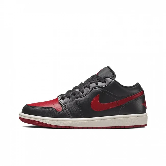 картинка Nike Air Jordan 1 Low Bred Sail магазин Одежда+ являющийся официальным дистрибьютором в России 