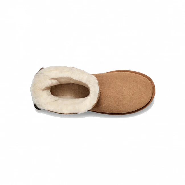 картинка UGG Mini Bailey Suede Bow for Chestnut магазин Одежда+ являющийся официальным дистрибьютором в России 