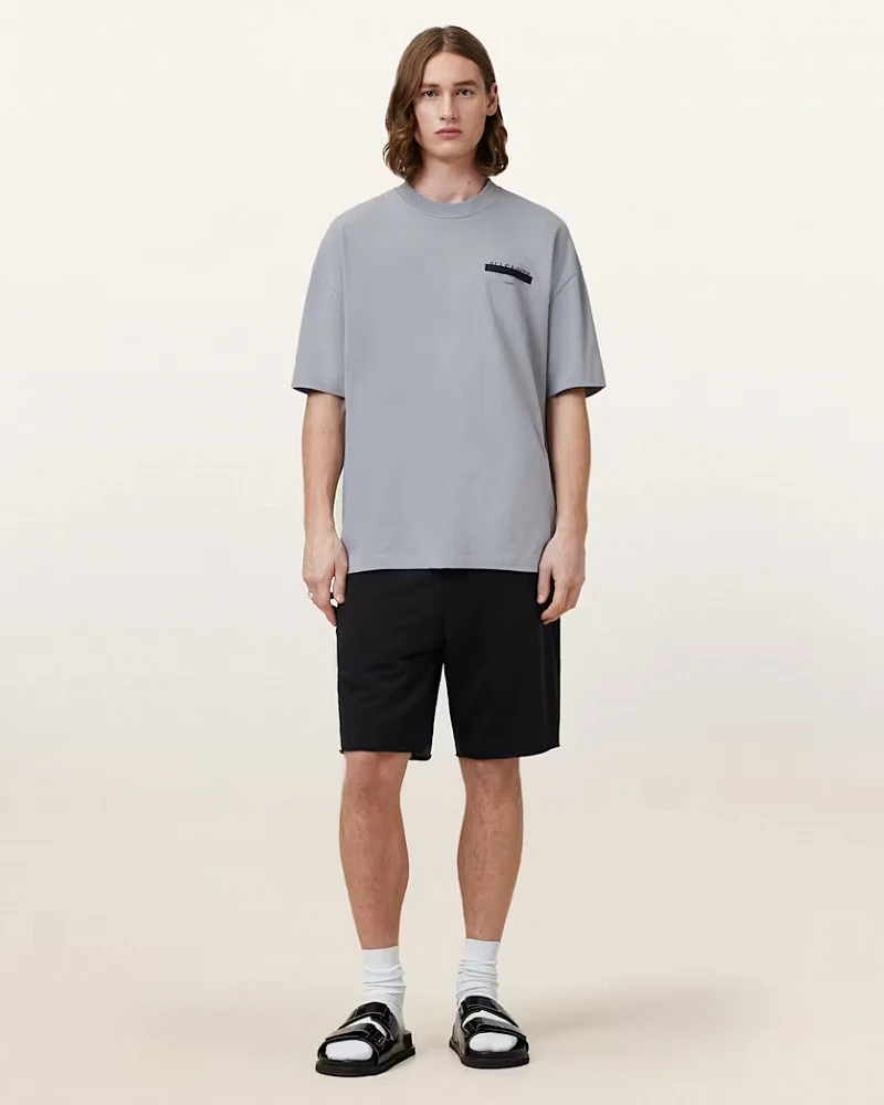 картинка Redact Oversized Embroidered Logo T-Shirt от магазина Одежда+