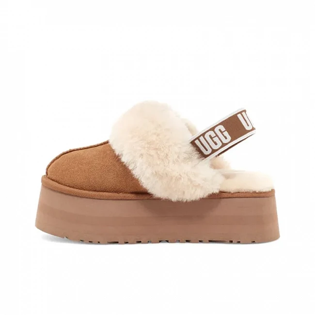 картинка UGG Funkette Slipper Chestnut магазин Одежда+ являющийся официальным дистрибьютором в России 