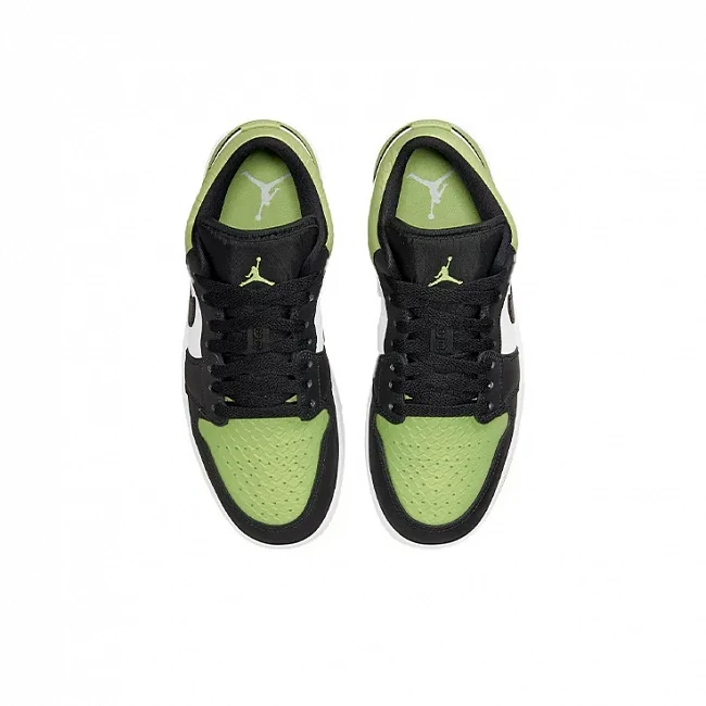 картинка Nike Air Jordan 1 Low "Snakeskin Vivid Green'' магазин Одежда+ являющийся официальным дистрибьютором в России 
