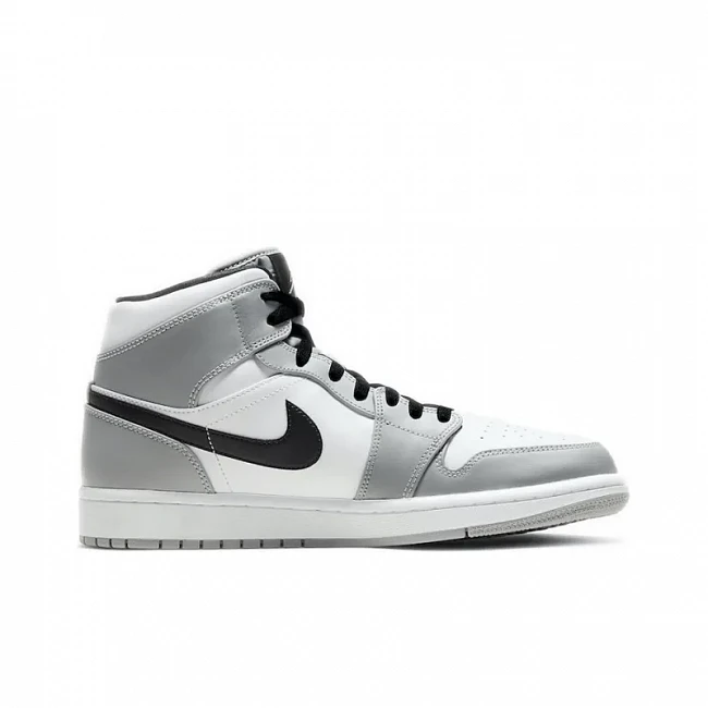 картинка Nike Air Jordan 1 Mid "Light Smoke Grey" магазин Одежда+ являющийся официальным дистрибьютором в России 