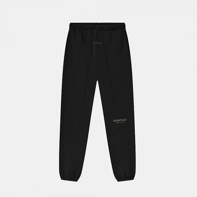 картинка Fear of God Essentials Vintage Sweatpant Jet Black магазин Одежда+ являющийся официальным дистрибьютором в России 