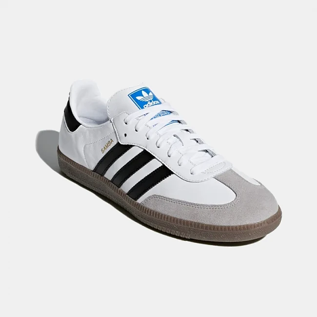 картинка Adidas Samba White Black Gum магазин Одежда+ являющийся официальным дистрибьютором в России 