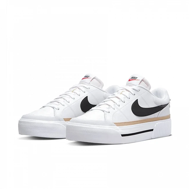 картинка Nike Court Legacy Lift White магазин Одежда+ являющийся официальным дистрибьютором в России 
