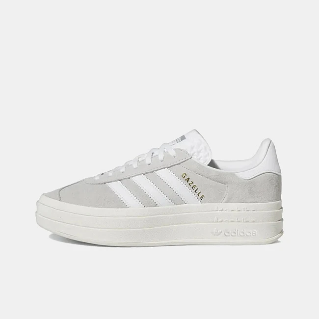 картинка Adidas Gazelle Bold "Grey Cloud White" магазин Одежда+ являющийся официальным дистрибьютором в России 