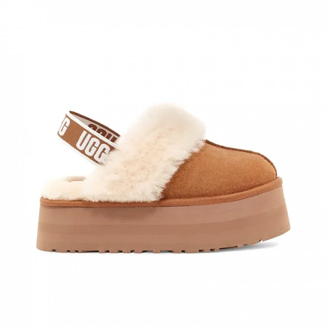 картинка UGG Funkette Slipper Chestnut магазин Одежда+ являющийся официальным дистрибьютором в России 