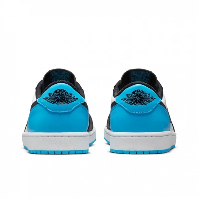 картинка Nike Air Jordan 1 Retro Low OG "Black Dark Powder Blue" магазин Одежда+ являющийся официальным дистрибьютором в России 