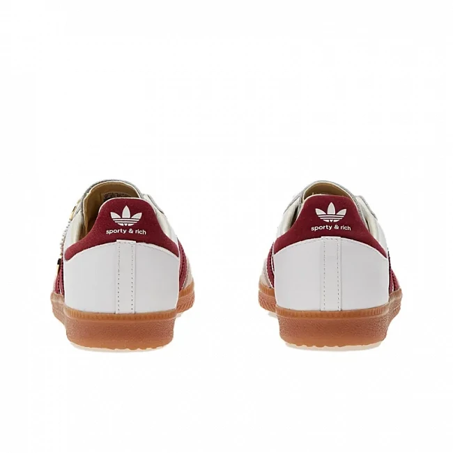 картинка Adidas Samba Sporty & Rich White Core Burgundy магазин Одежда+ являющийся официальным дистрибьютором в России 