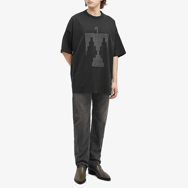 картинка Fear of God Essentials T-shirt Thunderbird Logo Black/Grey магазин Одежда+ являющийся официальным дистрибьютором в России 